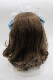画像2: Shirley Temple / メイドレースリボンカチューシャ  白ＸサックスＸ黒 I-25-03-23-125-ET-AC-HD-ZI (2)