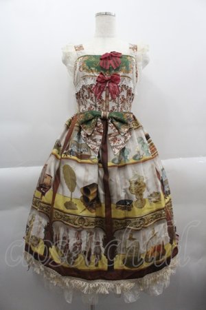 画像: BABY,THE STARS SHINE BRIGHT / Labyrinth Collection Room 古城に眠る秘密の部屋 柄 Mireilleジャンパースカート  生成 I-25-03-29-050-BA-OP-HD-OS