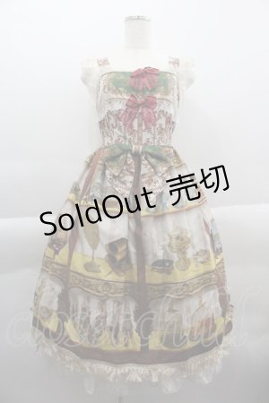 画像: BABY,THE STARS SHINE BRIGHT / Labyrinth Collection Room 古城に眠る秘密の部屋 柄 Mireilleジャンパースカート  生成 I-25-03-29-050-BA-OP-HD-OS