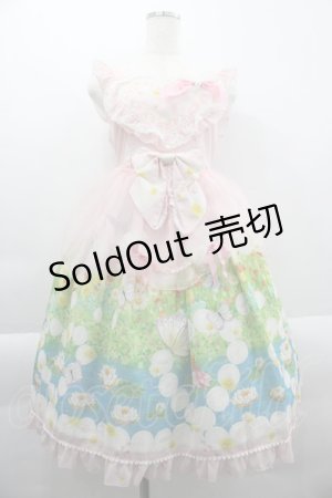 画像: BABY,THE STARS SHINE BRIGHT / Thumbelina Fairy Tale〜未来への旅立ち〜柄ペタルエプロンジャンパースカート  ピンク I-25-03-29-051-BA-OP-HD-ZI