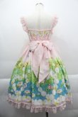 画像2: BABY,THE STARS SHINE BRIGHT / Thumbelina Fairy Tale〜未来への旅立ち〜柄ペタルエプロンジャンパースカート  ピンク I-25-03-29-051-BA-OP-HD-ZI (2)