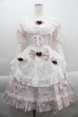 画像1: BABY,THE STARS SHINE BRIGHT / Lovely Strawberryワンピース  ピンクＸ白 I-25-03-29-055-BA-OP-HD-ZI (1)