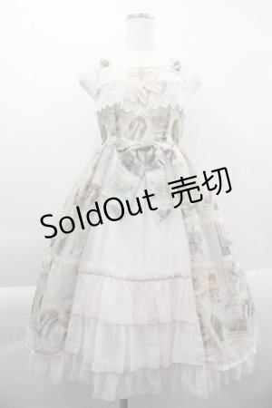 画像: BABY,THE STARS SHINE BRIGHT / St.Mary Holy Card 柄 Lily ジャンパースカート  ピンク I-25-03-29-058-BA-OP-HD-ZI
