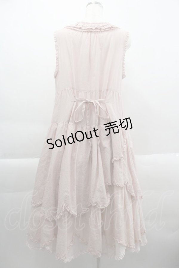 画像2: PINK HOUSE / 桜ひらり舞い散るフリルワンピース  ピンク I-25-03-29-082-LO-OP-HD-ZT328 (2)