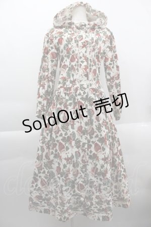 画像: PINK HOUSE / ジャム瓶柄フード付きワンピース  アイボリー I-25-03-29-083-LO-OP-HD-ZI
