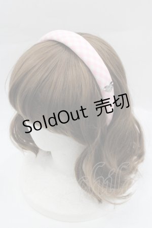 画像: MILK / ギンガムカチューシャ  ピンク I-25-03-29-119-ML-AC-HD-ZI