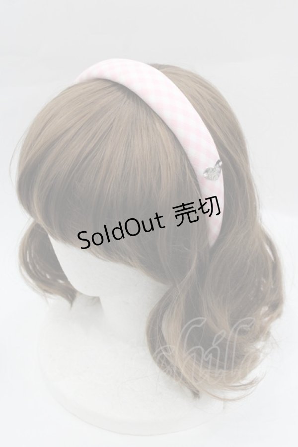 画像1: MILK / ギンガムカチューシャ  ピンク I-25-03-29-119-ML-AC-HD-ZI (1)