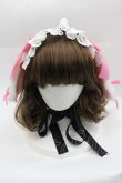 画像2: Royal Princess Alice / Strawberry Sweetsロップイヤーヘッドドレス  黒 I-25-03-29-121-LO-AC-HD-ZI (2)