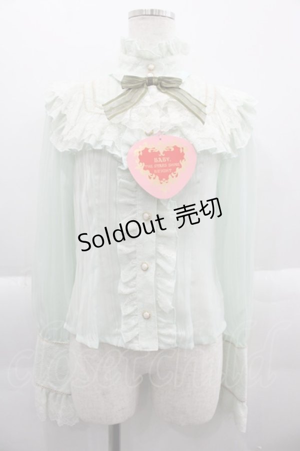画像1: BABY,THE STARS SHINE BRIGHT / Labyrinth Collection Room Princessブラウス  ミント I-25-03-29-014-BA-BL-HD-ZI (1)