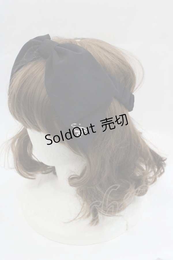 画像3: MILK / リボンヘアバンド  黒 I-25-03-29-124-ML-AC-HD-ZI (3)