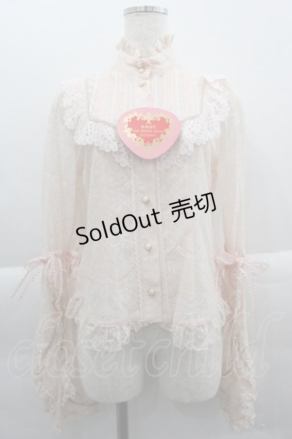 画像1: BABY,THE STARS SHINE BRIGHT / Ave Maria Lilyブラウス  ピンク I-25-03-29-024-BA-BL-HD-ZI (1)