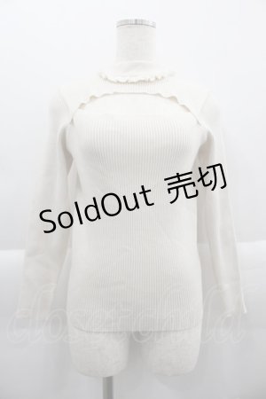 画像: Ank Rouge / ハイネックニットトップス  アイボリー I-25-03-29-025-CA-TO-HD-ZI