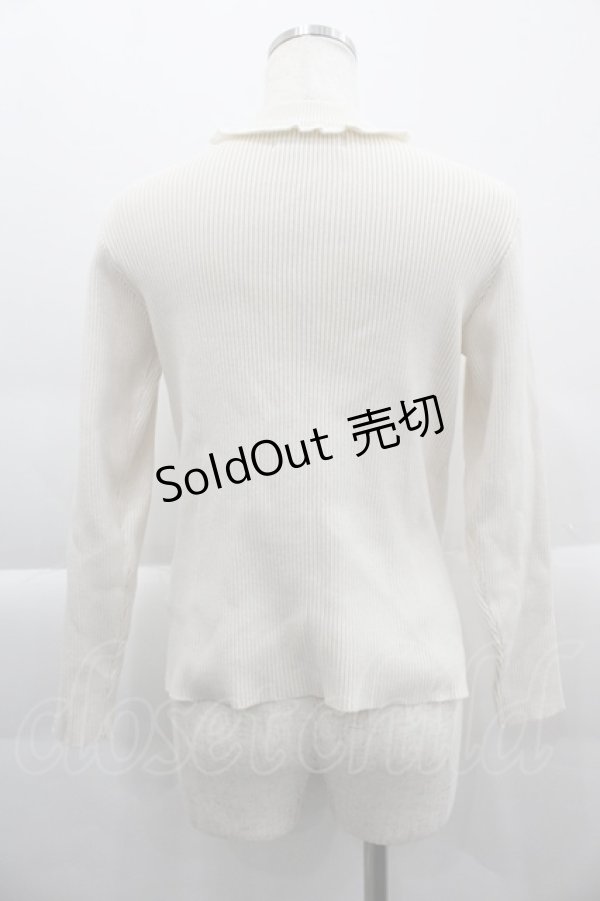 画像2: Ank Rouge / ハイネックニットトップス  アイボリー I-25-03-29-025-CA-TO-HD-ZI (2)