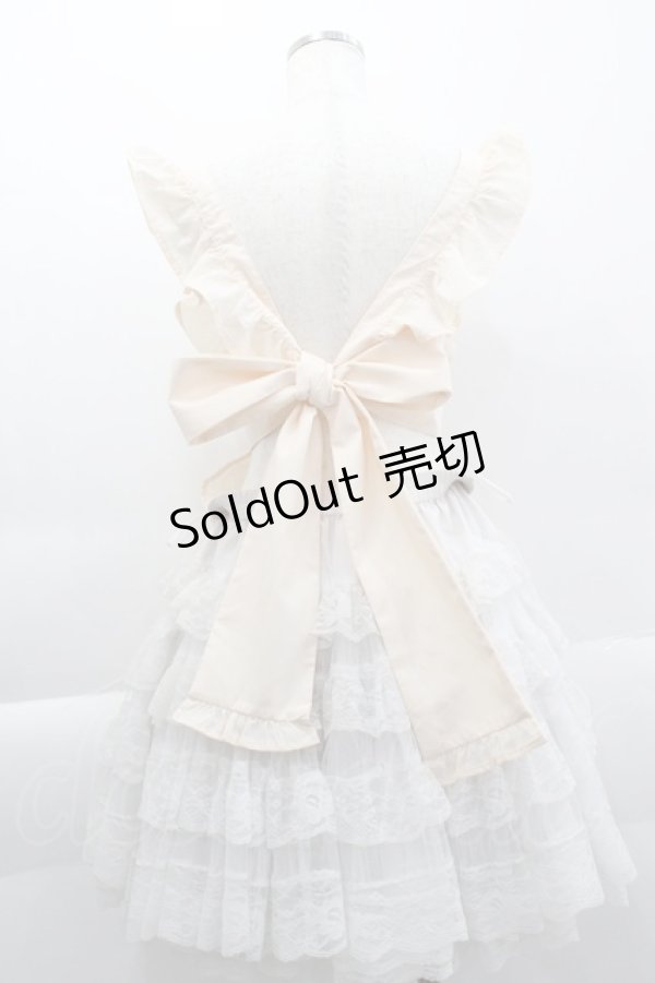 画像2: axes femme kawaii / クラシックベリー刺繍エプロン M キナリ I-25-04-04-065-AX-ZA-HD-ZI (2)