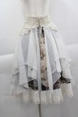 画像1: Ozz oneste / 天使絵画プリントスカート&チュールオーバースカートセット  アイボリー I-25-04-04-093-OO-SK-HD-ZI (1)