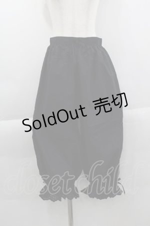 画像: axes femme kawaii / コットンロングドロワーズ M ブラック I-25-04-04-096-AX-PA-HD-ZI