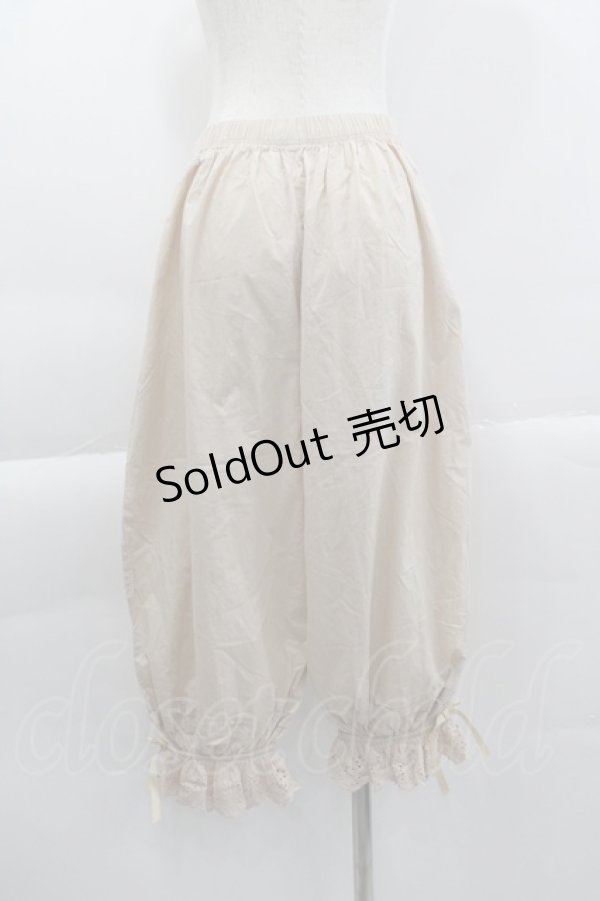 画像2: axes femme kawaii / コットンロングドロワーズ M キナリ I-25-04-04-097-AX-PA-HD-ZT496 (2)