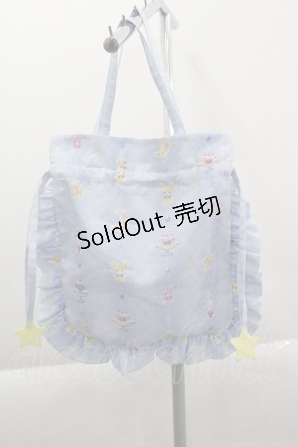 画像2: Angelic Pretty / Dreamy Night Cakes巾着  サックス I-25-04-04-106-AP-BG-HD-ZI (2)