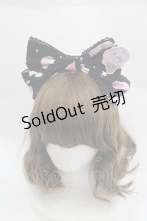 画像: Angelic Pretty / KCMilky Planetカチューシャ  黒 I-25-04-04-109-AP-AC-HD-ZI