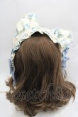 画像3: axes femme kawaii / アンティークローズ柄ハーフボンネット  キナリ I-25-04-04-111-AX-AC-HD-ZI (3)