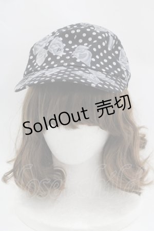 画像: PINK HOUSE / 水玉りぼんプリントキャップ  ブラック I-25-04-04-117-LO-AC-HD-ZI