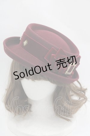 画像: 星箱works / 魔女の庭 魔法の果実 ベルベットリボン帽子  ワイン I-25-04-04-119-PU-AC-HD-ZI
