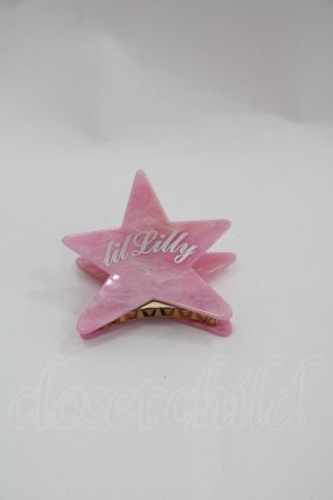画像: lilLilly / スターヘアクリップ  ピンク I-25-04-04-122-LO-ZA-HD-ZI