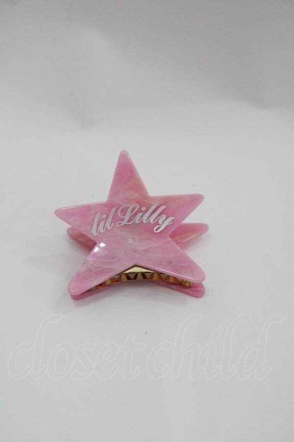 画像1: lilLilly / スターヘアクリップ  ピンク I-25-04-04-122-LO-ZA-HD-ZI (1)