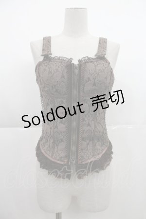 画像: Ozz oneste /  ジャガードビスチェ  ブラウン I-25-04-04-013-OO-TO-HD-ZI