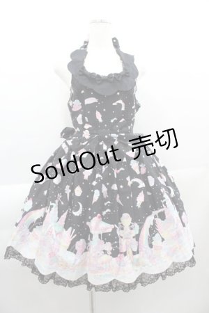 画像: Angelic Pretty / MilkyPlanetジャンパースカート  黒 I-25-04-04-041-AP-OP-HD-ZI
