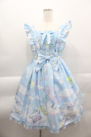 画像: Angelic Pretty / Dreamy シナモロールジャンパースカートSet  サックス I-25-04-04-042-AP-OP-HD-ZI