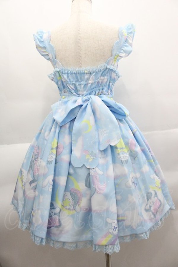 画像2: Angelic Pretty / Dreamy シナモロールジャンパースカートSet  サックス I-25-04-04-042-AP-OP-HD-ZI (2)