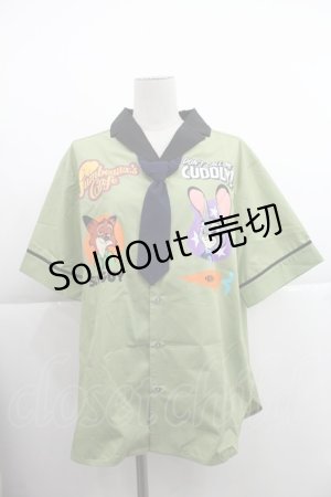 画像: axes femme Kawaii / ズートピア/シャツブラウス M グリーン I-25-04-04-005-AX-BL-HD-ZH