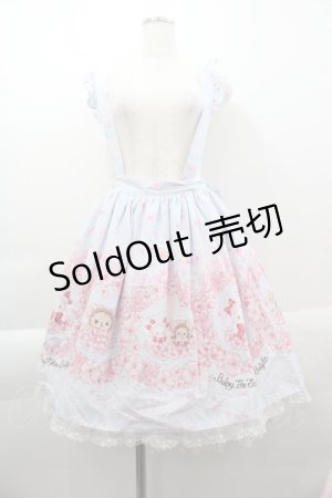 画像: BABY,THE STARS SHINE BRIGHT / SA KU RAくみゃちゃん柄スカート  サックス I-25-04-07-050-BA-SK-HD-ZI