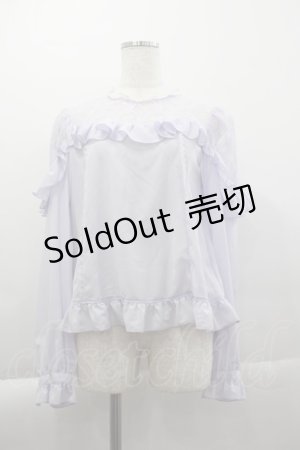 画像: Angelic Pretty / Lacy Frillブラウス  ラベンダー I-25-04-07-007-AP-BL-HD-ZI