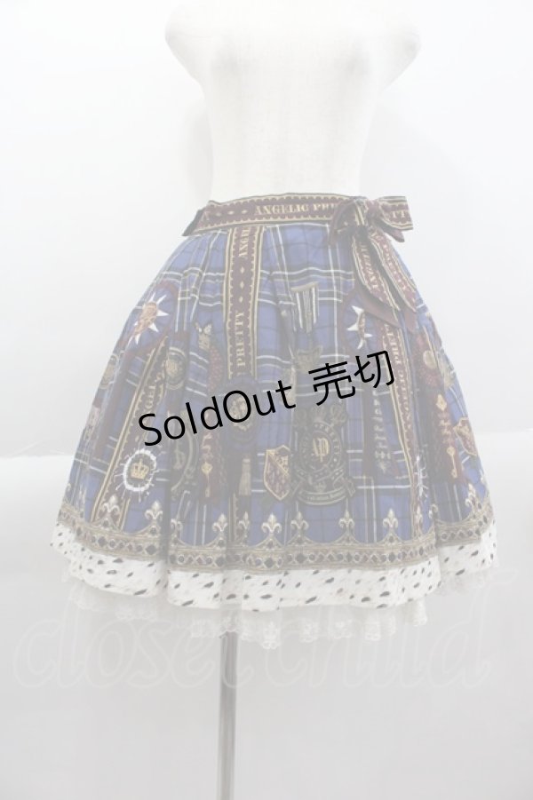 画像1: Angelic Pretty / Loyal Rosetteスカート  ネイビー I-25-04-07-087-AP-SK-HD-ZI (1)