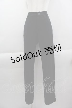 画像: HYSTERIC GLAMOUR / カットソーパンツ M ブラック I-25-04-07-100-PU-PA-HD-ZI