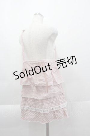 画像: PINK HOUSE / ギンガムパッチワークバッグ  ピンクＸ白 I-25-04-07-109-LO-BG-HD-ZI