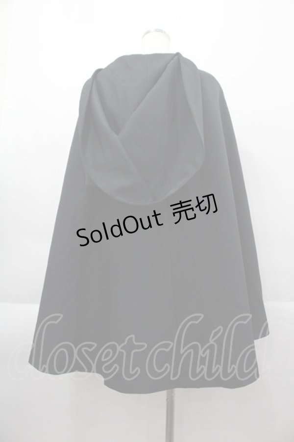 画像2: ATELIER BOZ / フードミニマント  黒 I-25-04-07-036-EL-JA-HD-ZI (2)