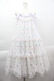画像1: Angelic Pretty / Candy Petit Heartジャンパースカート  白 I-25-04-07-049-AP-OP-HD-ZI (1)