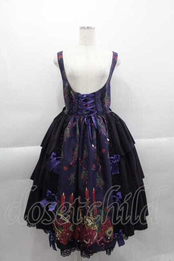 画像1: metamorphose / 【プラスサイズ】Rosy Gem〜魅惑のりんご〜フロントあきジャンパースカート 2 紫系 I-25-04-10-047-ME-OP-HD-ZI (1)