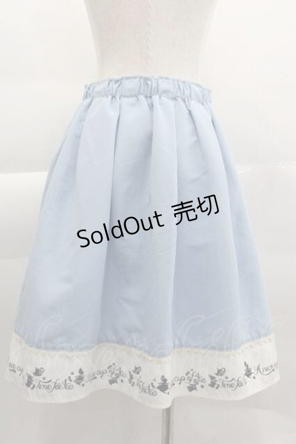 画像2: axes femme POETIQUE / 不思議の国のアリススカート  サックス I-25-04-10-078-AX-SK-HD-ZI (2)