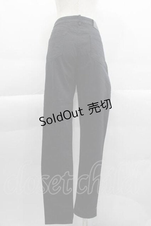 画像2: KILLSTAR / レースアップ&ZIPパンツ L ブラック I-25-04-10-089-PU-PA-HD-ZI (2)