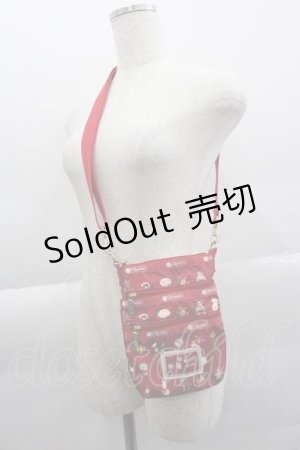 画像: PINK HOUSE / 3 ZIP CROSSBODYピンクハウスフェイバリッツB  赤 I-25-04-10-096-LO-BG-HD-ZI