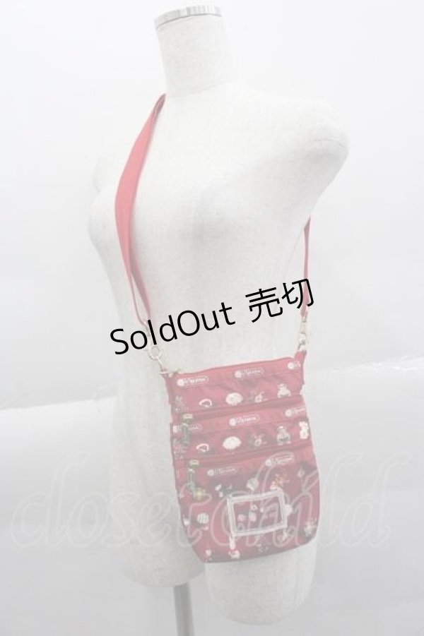 画像1: PINK HOUSE / 3 ZIP CROSSBODYピンクハウスフェイバリッツB  赤 I-25-04-10-096-LO-BG-HD-ZI (1)