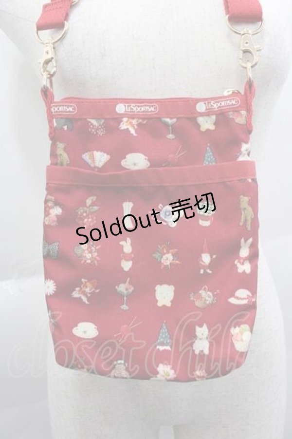 画像3: PINK HOUSE / 3 ZIP CROSSBODYピンクハウスフェイバリッツB  赤 I-25-04-10-096-LO-BG-HD-ZI (3)