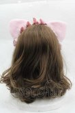 画像2: LOLITAその他(お買取対象外) / ねこみみフリルカチューシャ  ピンク I-25-04-10-100-LO-AC-HD-ZI (2)