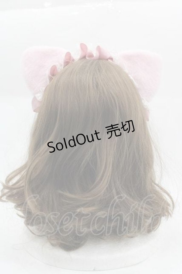 画像2: LOLITAその他(お買取対象外) / ねこみみフリルカチューシャ  ピンク I-25-04-10-100-LO-AC-HD-ZI (2)