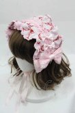 画像1: metamorphose / Dressy Ribbon フリルヘッドドレス  ピンク I-25-04-10-104-ME-AC-HD-ZI (1)