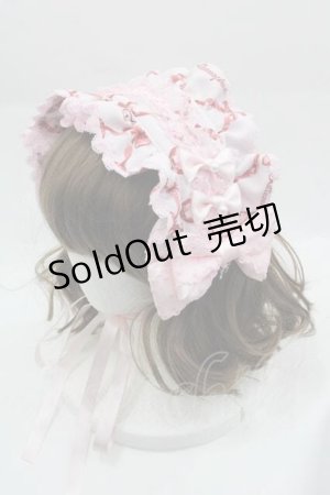 画像: metamorphose / Dressy Ribbon フリルヘッドドレス  ピンク I-25-04-10-104-ME-AC-HD-ZI
